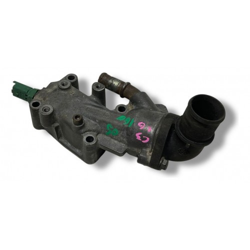 Carcaça Válvula Termostática Citroen C3 1.6 16v 9646977280