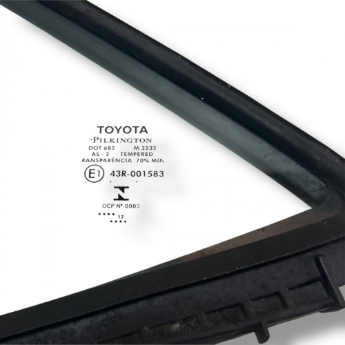 Vidro Fixo Traseiro Esquerdo Toyota Corolla 2018 2019