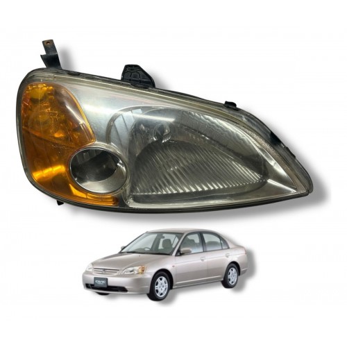 Farol Lado Direito Honda Civic 2002 2003...