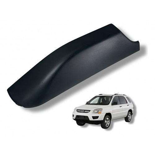 Moldura Dianteira Esquerda Rack Teto Kia Sportage 2009 2010 Preto