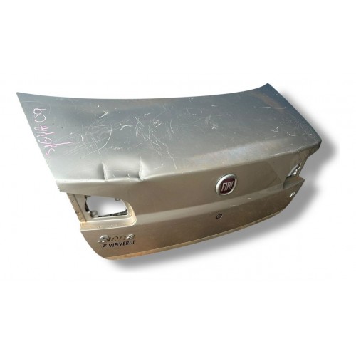 Tampa Traseira Fiat Siena 2008 2009 2010 Detalhe Prata