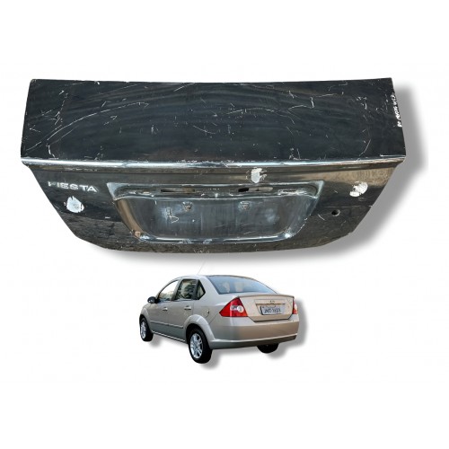 Tampa Traseira Ford Fiesta Sedan 2005 Á 2010 Com Detalhe