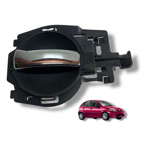 Maçaneta Interna Traseira Direita Citroen C3 2008 2009 2010