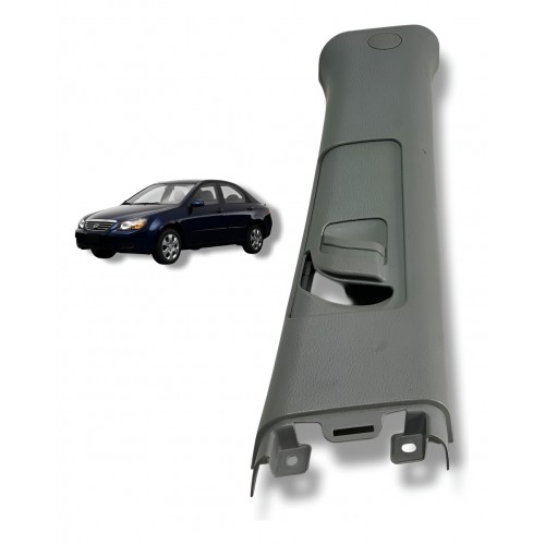 Acabamento Coluna Central Superior Direito Kia Cerato 2006 Cinza-escuro