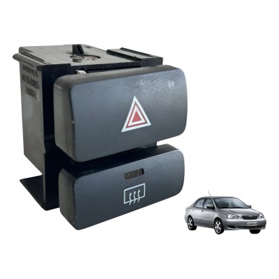 Botão Pisca Alerta Toyota Corolla 2003 2004 2005 2006 2007 Preto Botão Pisca Alerta Toyota Corolla 2003 2004 2005 2006 2007 Preto