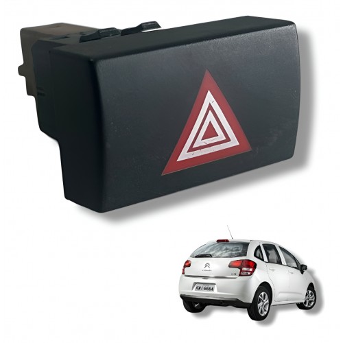 Botão Pisca Alerta Citroen C3 2013 2014 2015 2016
