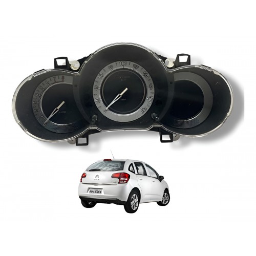Painel Instrumentos Citroen C3 1.5 29000km Manual 2014 2015 Preto