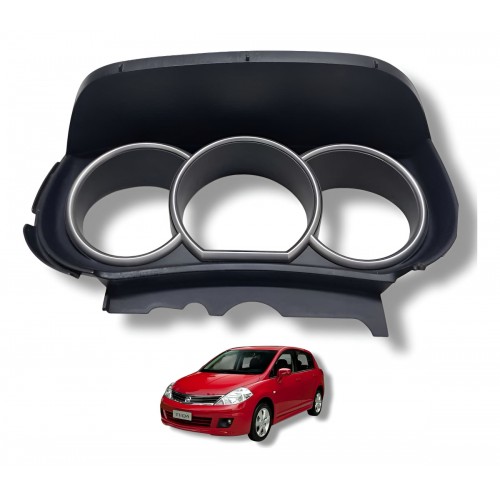 Moldura Acabamento Painel Instrumentos Nissan Tiida - Preto Moldura Acabamento Painel Instrumentos Nissan Tiida - Preto