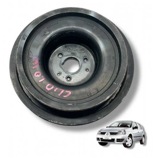Polia Virabrequim Renault Clio 1.0 16v 2... Polia Virabrequim Renault Clio 1.0 16v 2...