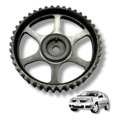 Polia Comando Válvula Renault Clio Logan 1.0 16v 2007 2008 - Preto Polia Comando Válvula Renault Clio Logan 1.0 16v 2007 2008 - Preto